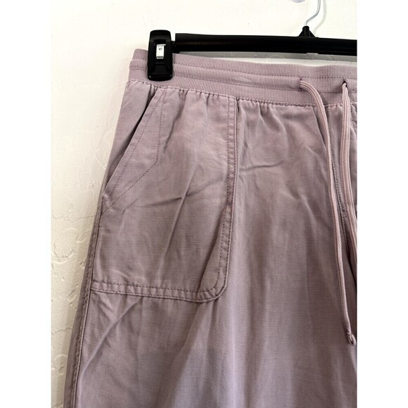 Khaki Pull On Joggers Woman's Size 10 pockets drawstring casual - Picture 7 of 13